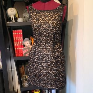 90's Rampage Lace Over Animal Print Dress